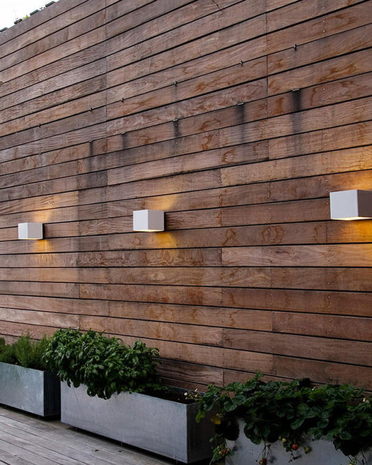 Skorter | LED Outdoor Up Down Wall Light | Waterproof Metal Fixture for Patio. Garden & Entryway Illumination