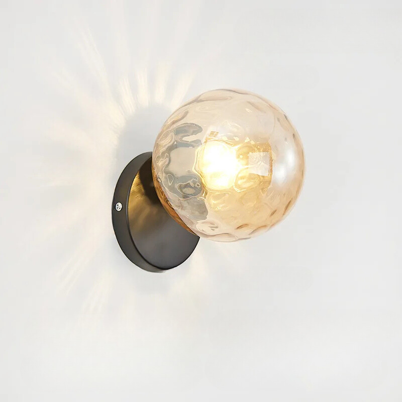 Skorter | GoldLicht - Modern Golden Wall Lamp With Glass Sphere