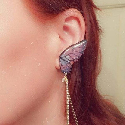 Skorter | Butterfly Fringe Long Earrings
