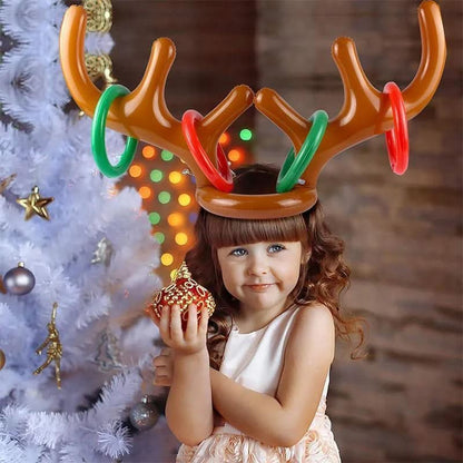 Skorter | Inflatable Reindeer Antler Ring Toss Game Set