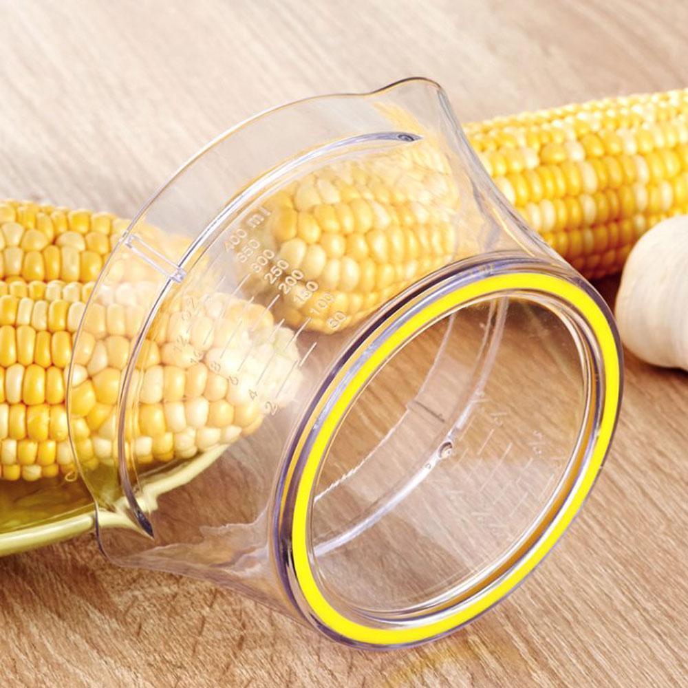 skorter | Cob Corn Stripper with Built-In Measuring Cup and Grater