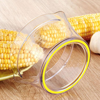 skorter | Cob Corn Stripper with Built-In Measuring Cup and Grater