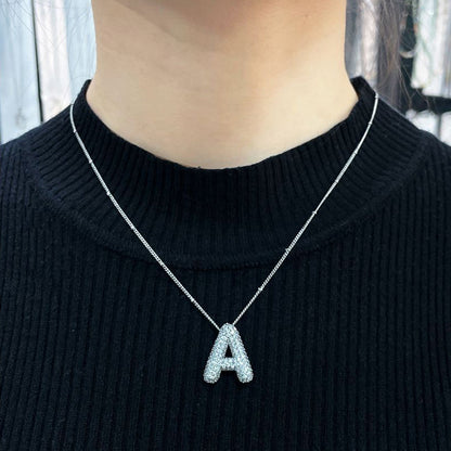 Skorter | Alphabet-Diamond-Pendant-Necklace