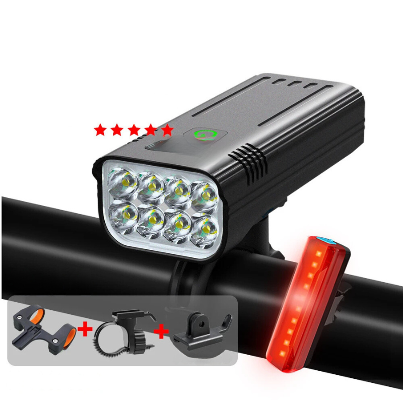 Skorter | 5000 Lumen USB Rechargeable Bike Light with Mounts