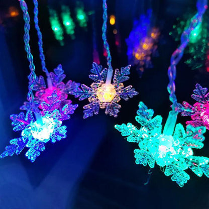 Skorter | Curtain Snowflake LED String Lights