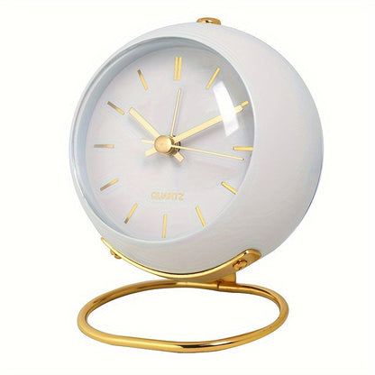 Skorter | EleganceTime - Stylish Quartz Alarm with Metal Frame
