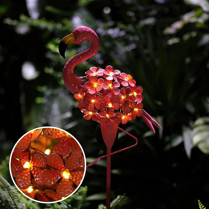 Skorter | Flamingo Solar Light Metal Art