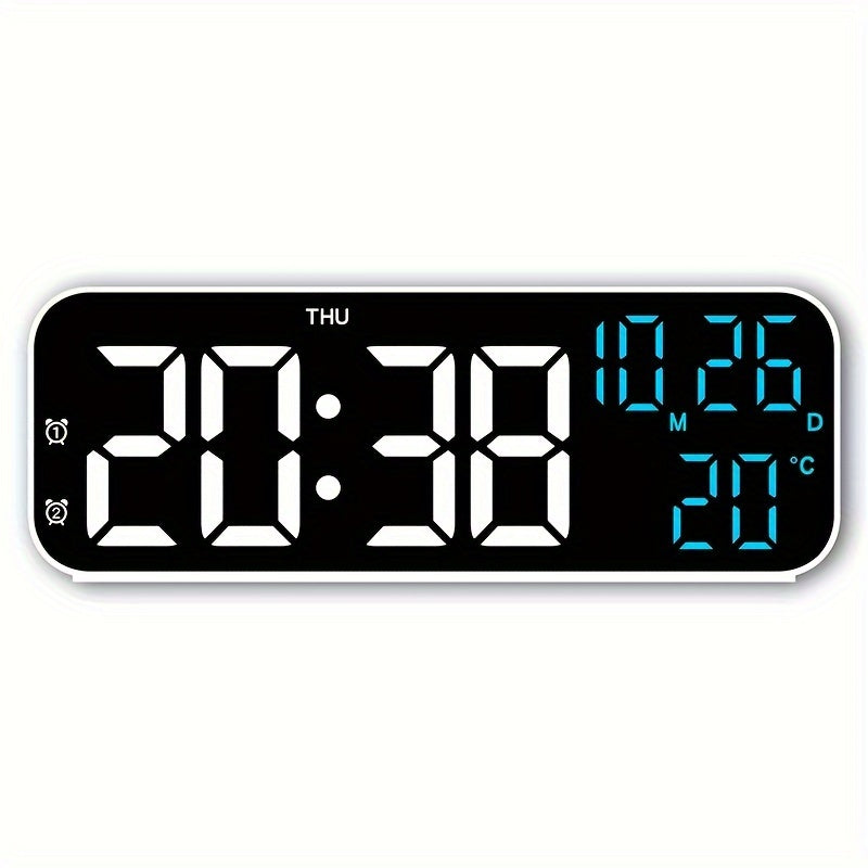 Skorter | DeskTime - Digital USB Desk Clock with Date and Temperature Display