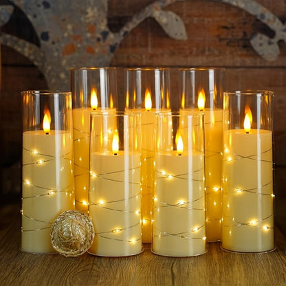 Skorter | 3-piece Romantic LED lights with Remote Control - Adjustable Brightness and Timer Function, Ideal for Parties, Weddings and Hotel Decoration