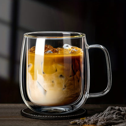 Skorter | ThermoSip Double-walled Glass Mug – Borosilicate Glass, Heat Resistant & Elegant