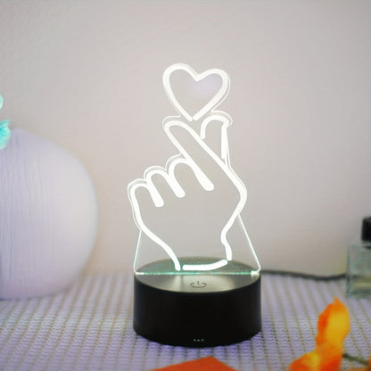 Skorter | IllumiHeart - 7-color LED Night Light with Touch Control