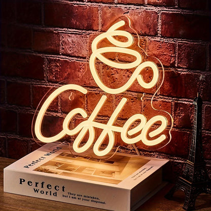 Skorter | Neon LED Coffee Sign for Kitchen or Café Wall