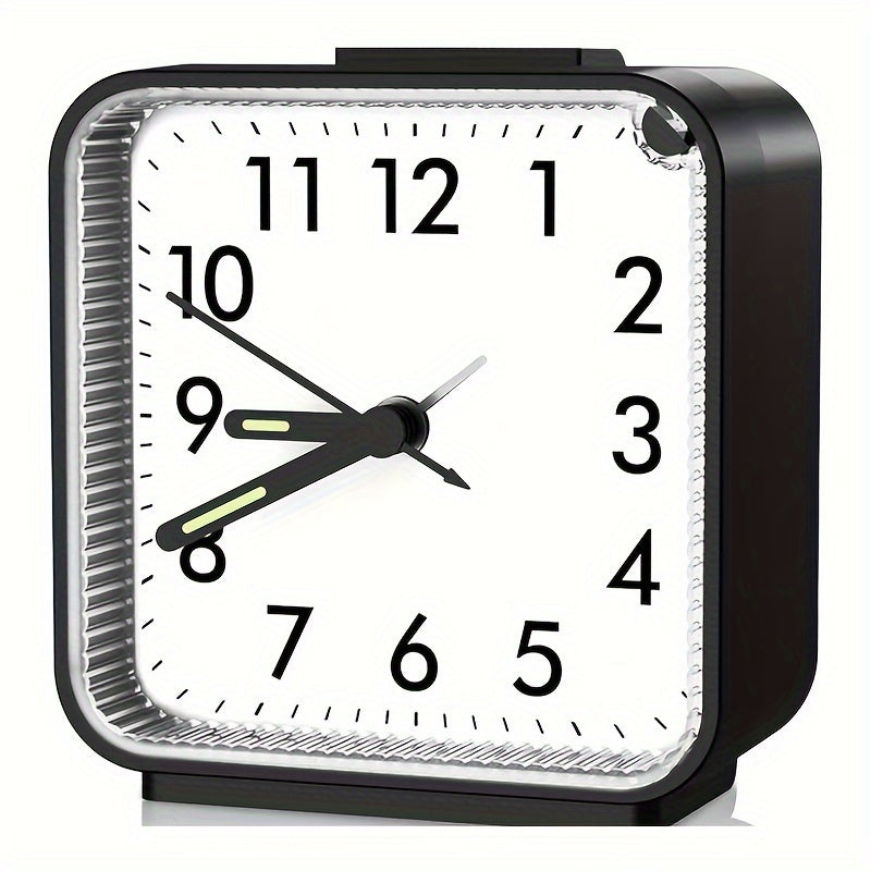 Skorter | TimeEase - Silent Rectangular Alarm Clock with Luminous Hands