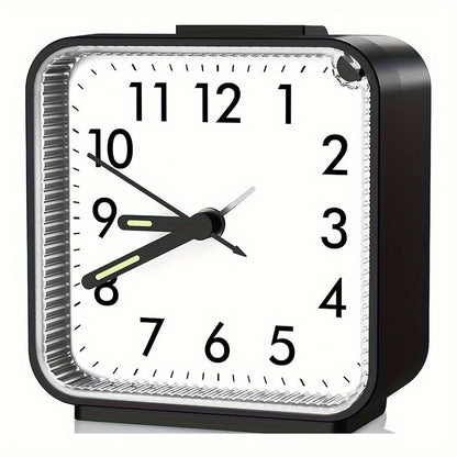 Skorter | TimeEase - Silent Rectangular Alarm Clock with Luminous Hands