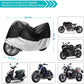 Skørter | XXL Motorcycle Cover Outdoor Waterproof, All-Year Motorcycle Sun Dust Cover - Black and Silver