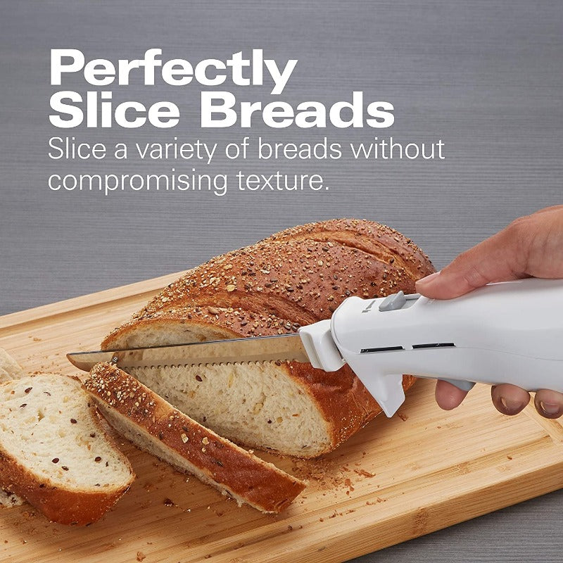 Skørter | Hamilton Beach Electric Knife for Carving Meat, Poultry, Bread, Foam Craft & More Includes Storage Box & Serving Fork