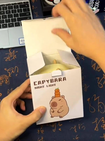 Skorter | CapyGlow - Cute Capybara Night Light with USB Rechargeable Silicone Lamp