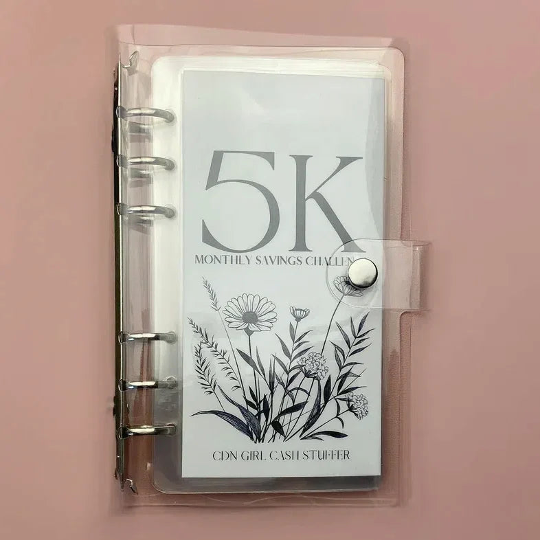 Skorter | 12-Month Envelopes Money-Saving Challenges Binder