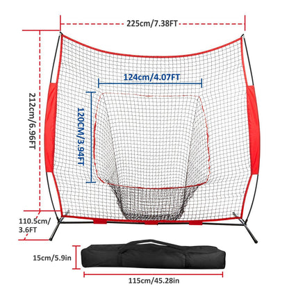 Skorter | 7x7ft Training Net with Arc Frame Carry Bag for Solo Team Training