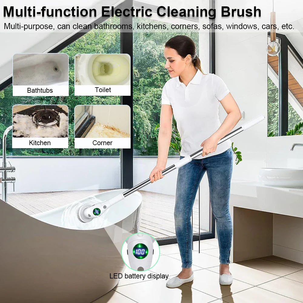 Skorter | 8-in-1 Electric Cleaning Brush – Liora – (1+1 FREE)