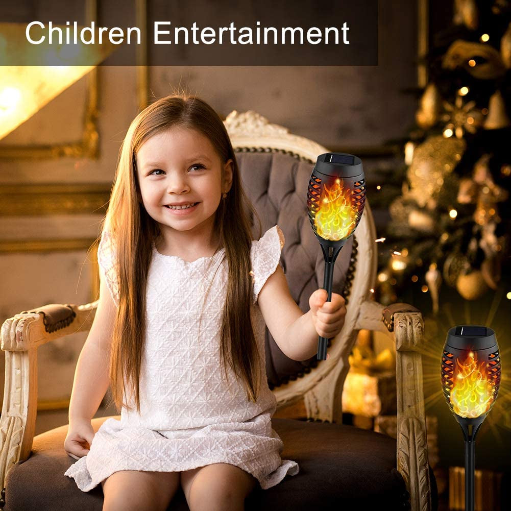 Skorter | 8-Pack: Solar Torch Light with Flickering Flame