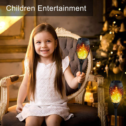 Skorter | 8-Pack: Solar Torch Light with Flickering Flame