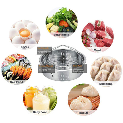 Skorter | 8-Pack: Steamer Basket Egg Steaming Rack Camping Cooking Set