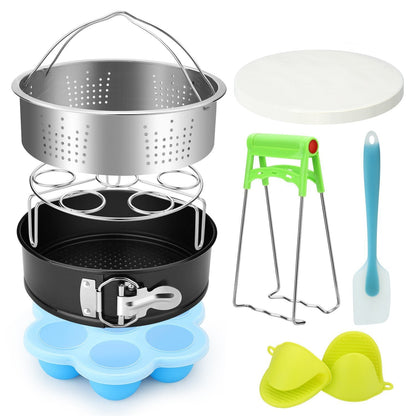 Skorter | 8-Pack: Steamer Basket Egg Steaming Rack Camping Cooking Set