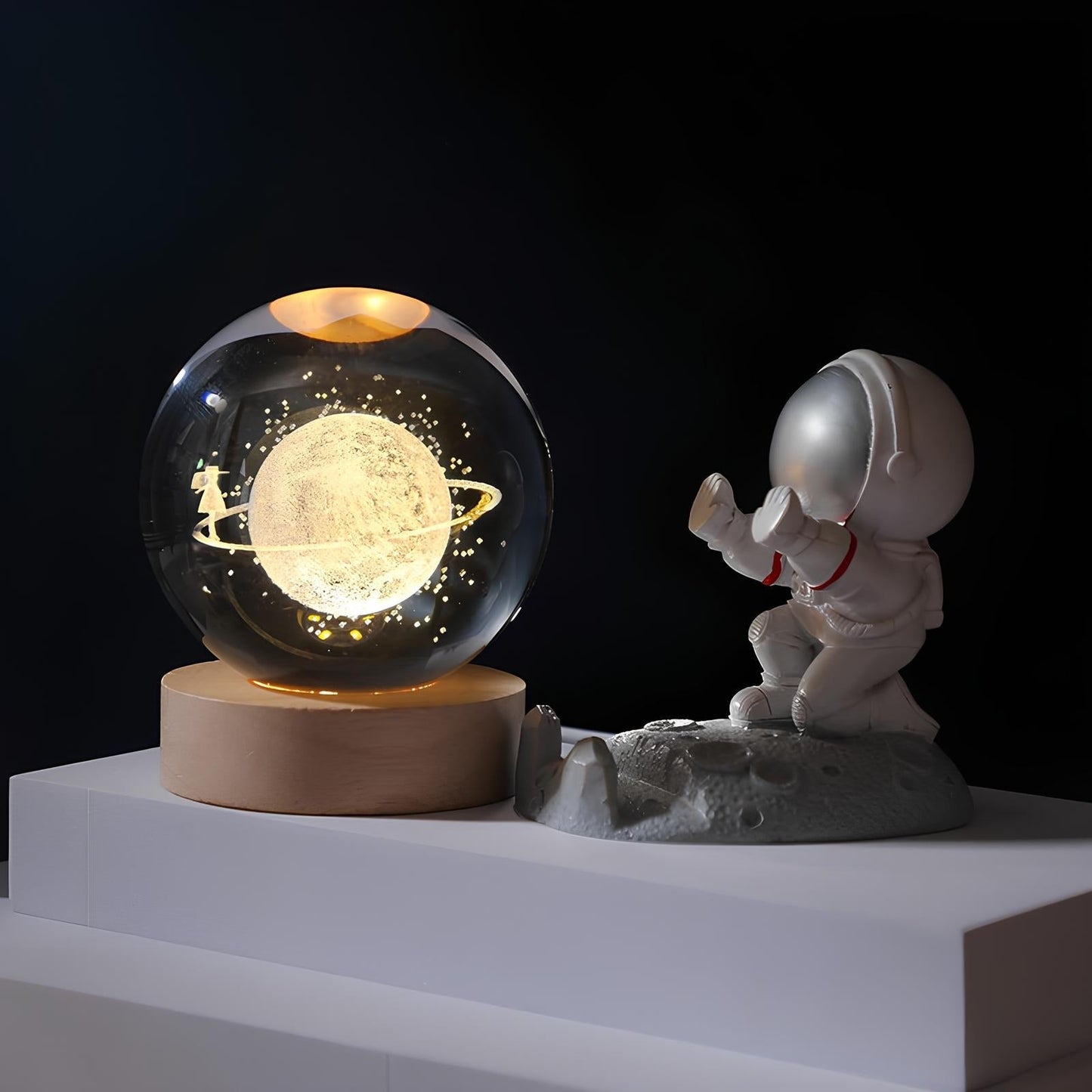 Skorter | SolarSphere – Crystal Solar System with LED Lighting | Educational & Decorative Gift