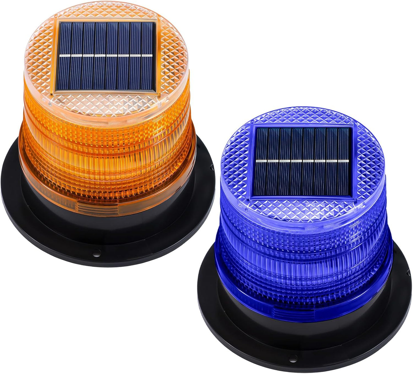 Skorter | Solar-Powered Amber & Blue Magnetic Strobe Lights Set – Liora