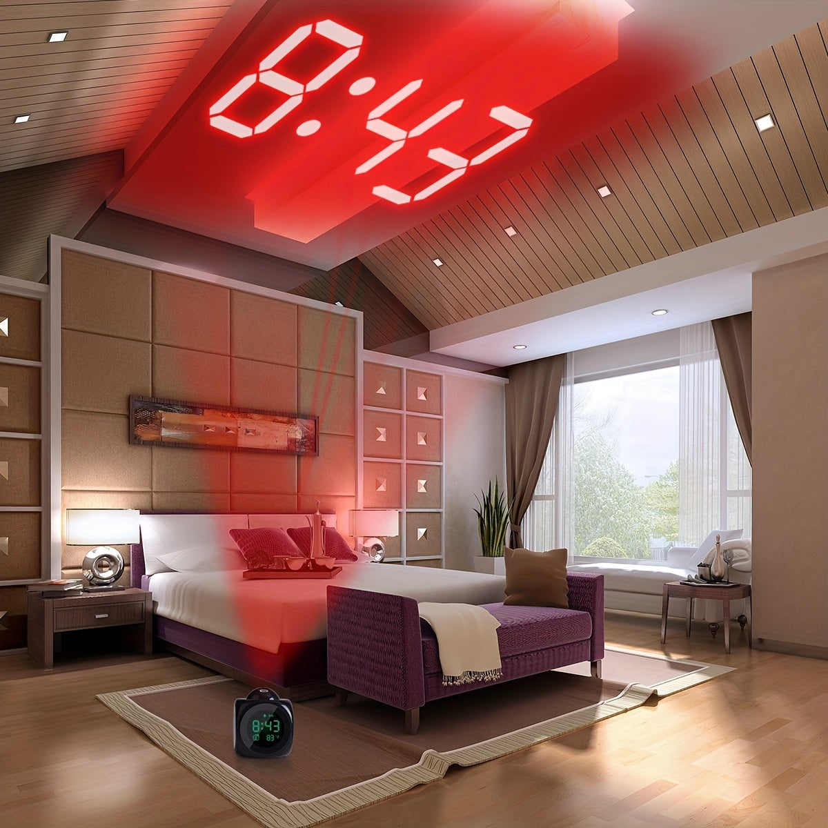 Skorter | TimeCast - LCD Digital Alarm Clock with Sleep Timer