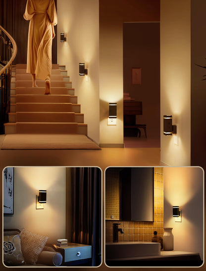 Skorter | Doresshop Dimmable Led Nightlight Plug-In, 4 Pack With Dusk-To-Dawn Sensor, Soft White