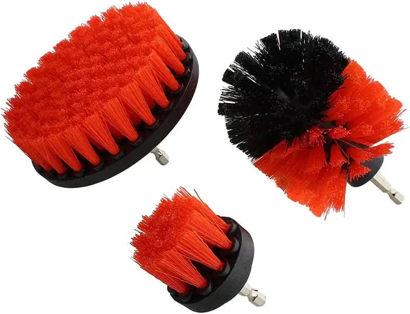 Skorter | 3-Piece Drill Brush Cleaning Attachment Set