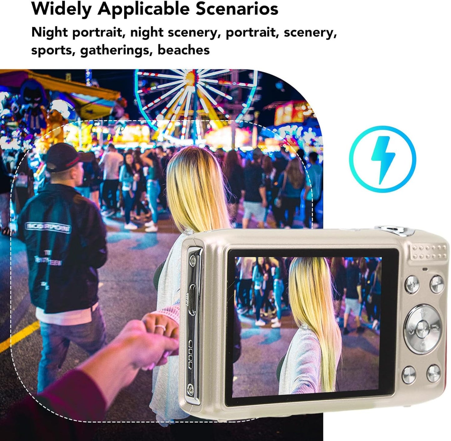 Skorter | 4K Compact Digital Camera with 58MP Photos and 16X Zoom – Lumora