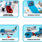 Skørter | Tuko Transport Cargo Airplane Playset for 3+ Year Old Boys and Girls (Blue)