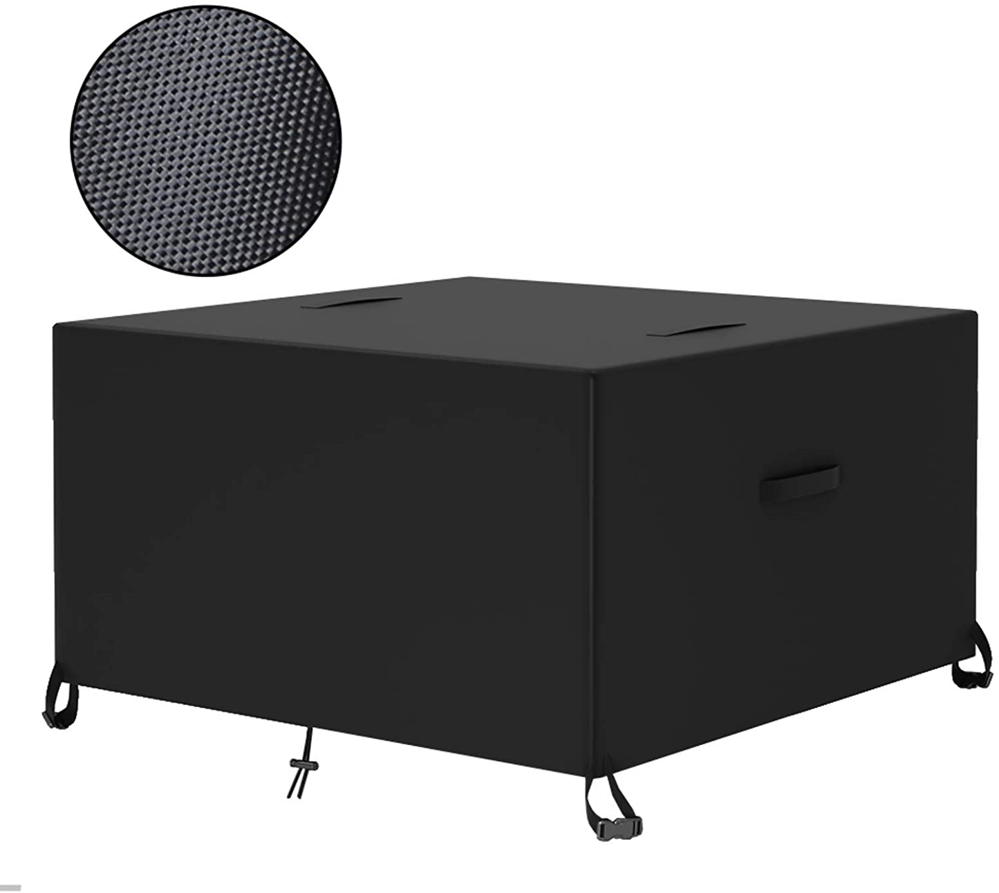 Skorter | Essort Outdoor Furniture Protection Waterproof Patio Table Cover, 4-6 Seats Heavy Duty Windproof Square Garden Table Sofa Cover, UV-Resistant (83.5''X48.4''X29'')