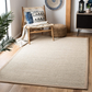 Skørter | Safavieh Natural Fiber Collection NF143B Border Sisal Area Rug, 3' x 5', Marble / Linen