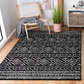Skørter | Safavieh Tulum Collection TUL267Z Moroccan Boho Distressed Non-Shedding Stain Resistant Living Room Bedroom Rug, 2' x 5', Black / Ivory