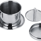 Skørter | Stainless Steel Drip Coffee Filter Holder Vietnamese Style Drip Coffee Pot Infuser Ideal for On the Go/Home (Gold)