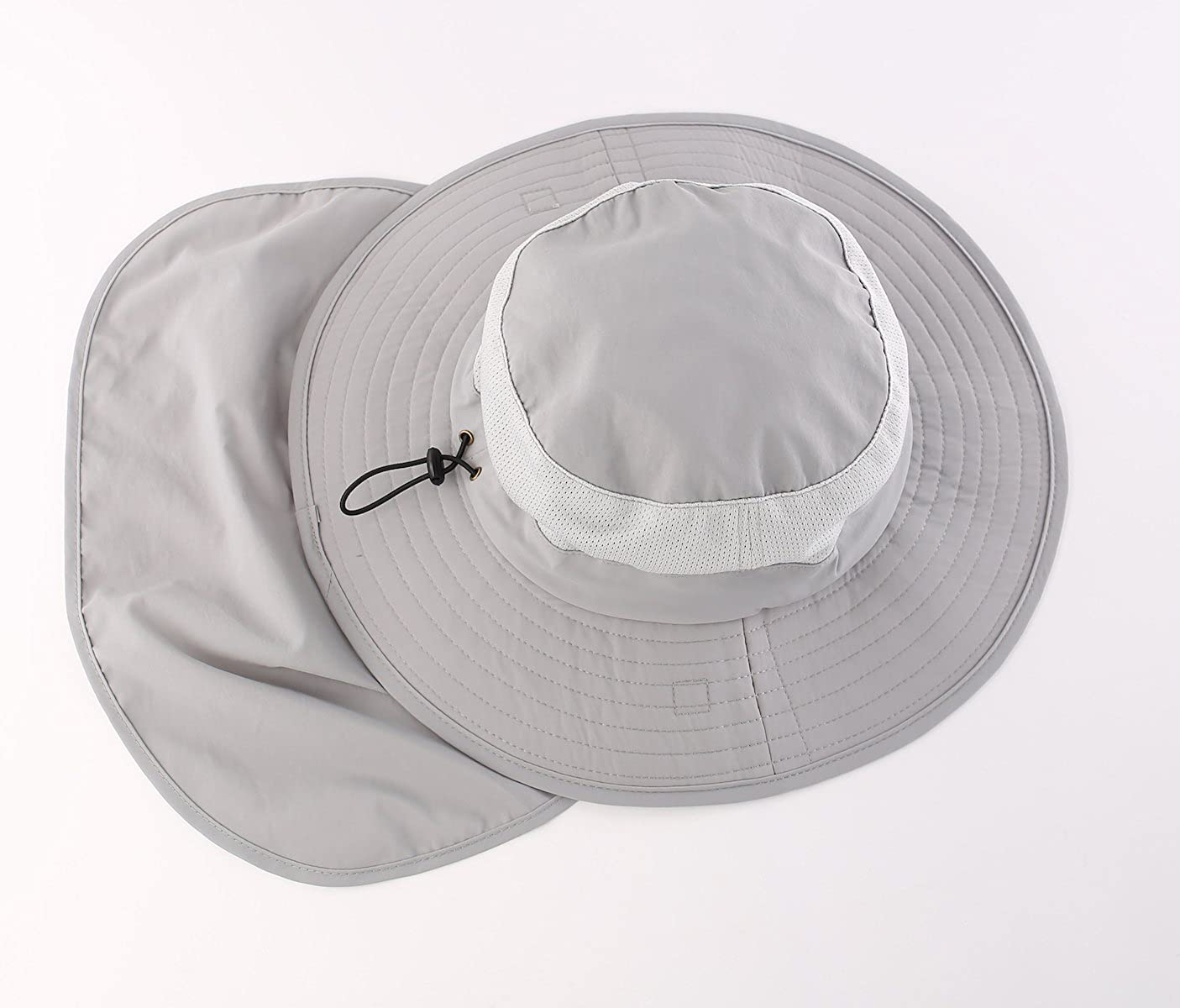 Skorter | Outdoor Upf50+ Mesh Sun Hat Wide Brim Fishing Hat With Neck Flap