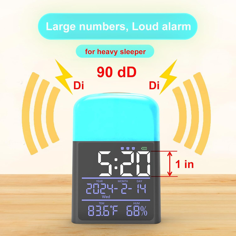 Skørter | Digital Sunrise Alarm Clock - 9 Color Night Light