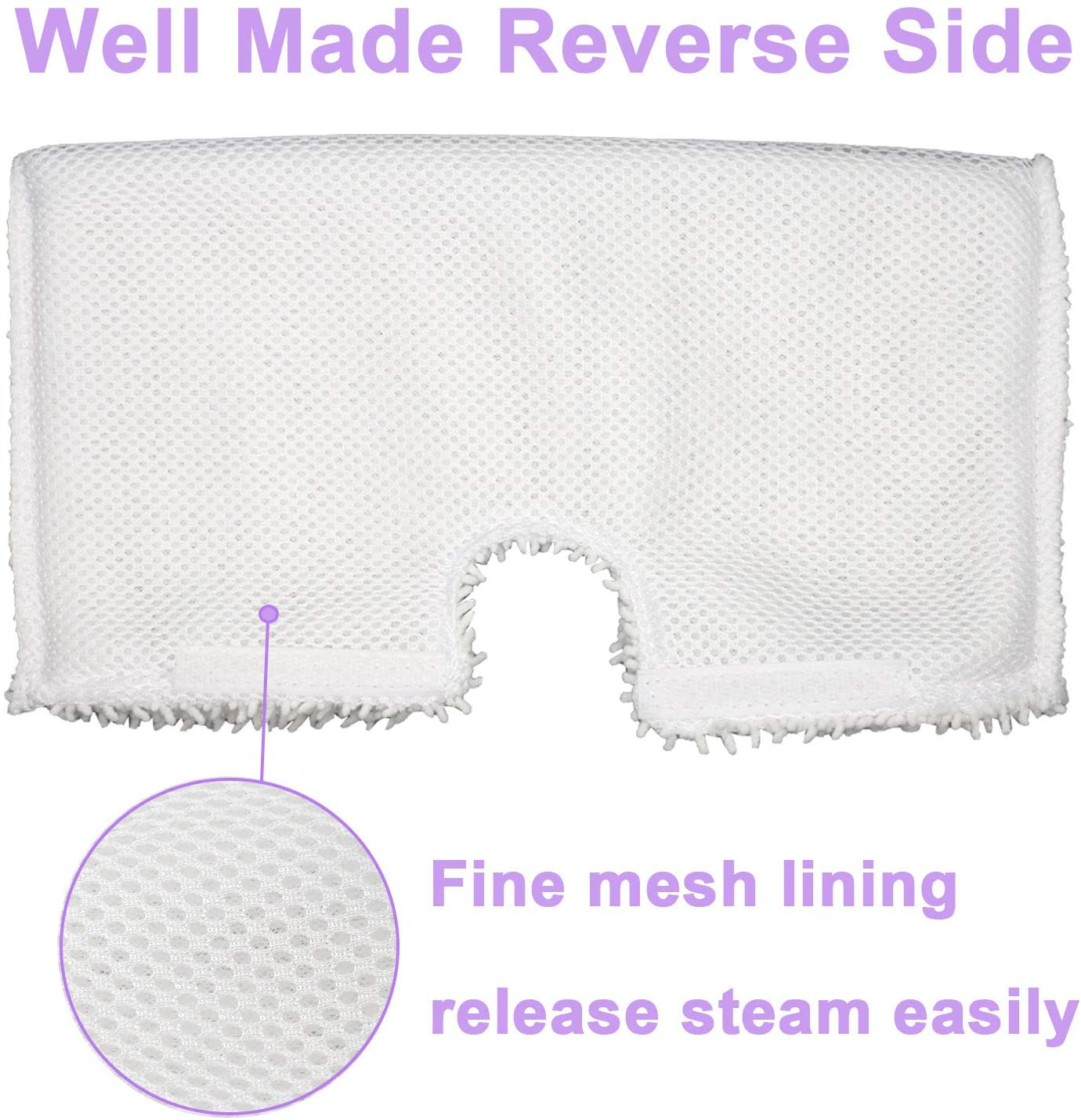 Skorter | FFsign 6 Pack Replacement Washable Microfiber Steam Mop Pads for Shark Steam Pocket Mop Hard Floor Cleaner S3501 S3550 S3601 S3601D S3801 S3801CO S3901 SE450 S2901 S2902, 6 Pcs Cleaning Steam Protection