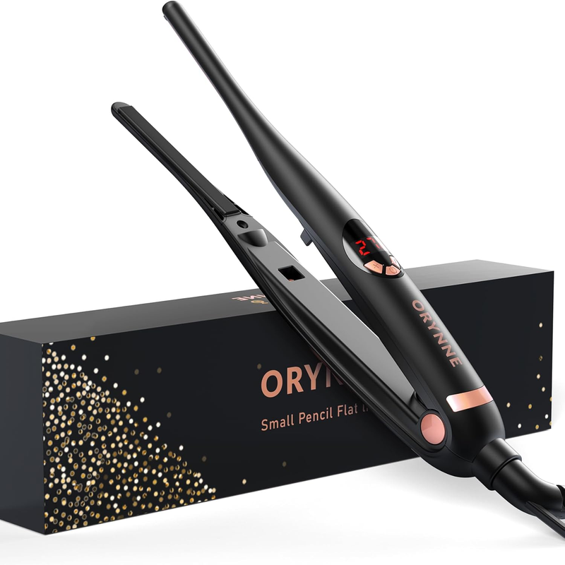 Skorter | 1” Hair Straightener and Curls 2-in-1, Ceramic Flat Iron with 10 Heat Settings
