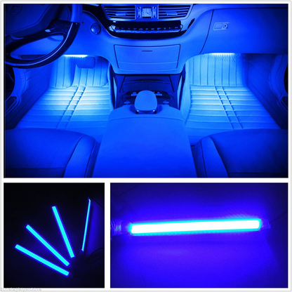 Skørter | RGB Interior car lamps, 2-in-1 Design 4pcs 48 LED App Control, Remote Control, Music Mode, DIY Mode, Scene Mode, DC 12V