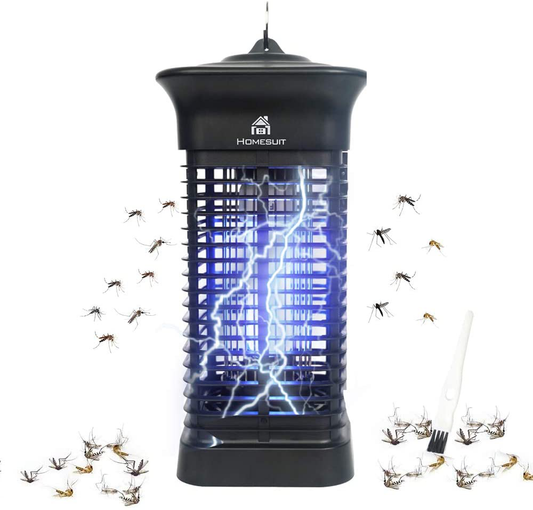 Skørter | Homesuit Bug Zapper 15W for Outdoor and Indoor, High Power 4000V Electric Mosquito Trap, Waterproof Insect Fly Catcher Outdoor, Electric Light Bulb Lamp for Home Backyard Terrace
