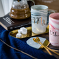 Skørter | Jumway Mr and Mrs Coffee Mugs - Wedding Gifts for Bride and Groom - Gifts for Bridal Shower Engagement Wedding and Gift Couple Anniversary - Ceramic Marble Mugs 14 Oz Pink
