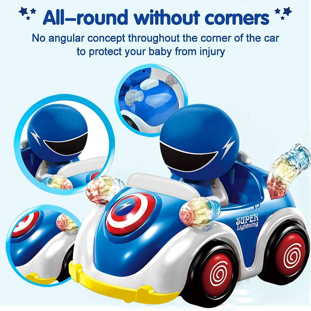 Skørter | RC Toys Remote Control Car for 1 2 3 4 5 6 Years Old Baby Toddler Kids STEM RC Cartoon Racing Car Toys for Kids with Music and Lights RC Car Christmas Birthday Gifts Boys Girls