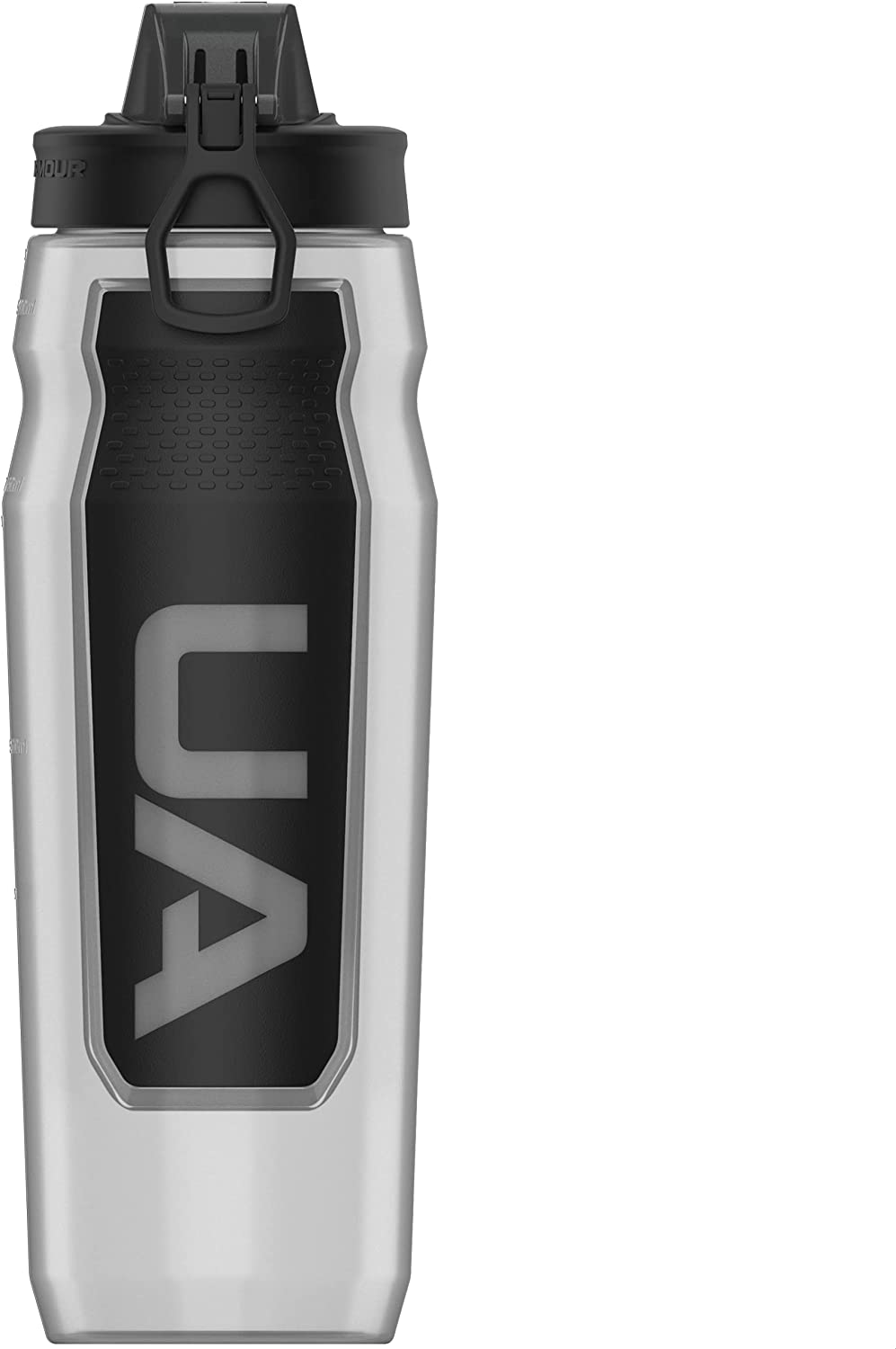 Skorter | Under Armour 32oz Playmaker Squeeze Water Bottle, Sanitary Lid Sleeve, High Flow Nozzle, Anti-Slip Handle, Finger Loop Carry, Fits in Bike Holder, Cycling, Gym, Hiking, All Sports