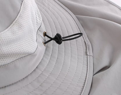Skorter | Outdoor Upf50+ Mesh Sun Hat Wide Brim Fishing Hat With Neck Flap