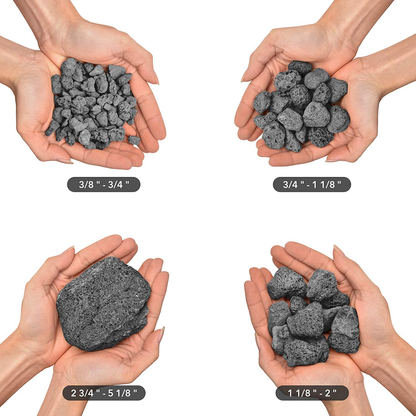 Skørter | Skyflame Red Natural Stones Lava Stone Granules for Gas Fire Pits, Fireplaces, Gas Wood Sets, Grills, | Garden Decorations, Growing Flower Boxes, Indoor Outdoor Use, 10LB